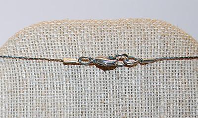 Mother-of-Pearl Style NECKLACE with Wooden Bead Accents and Lobster Clasp 36" L