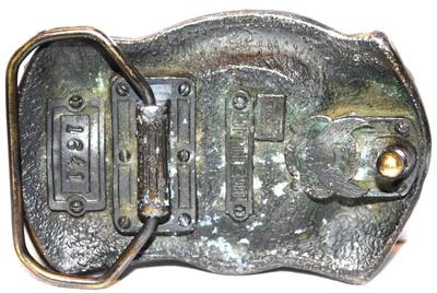 Vintage "1982"© Alaska The Last Frontier SN 1641" Belt Buckle 3" x 2"