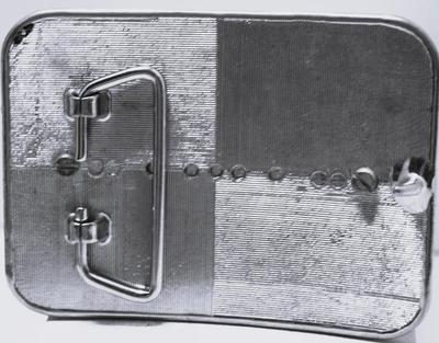 Large Oval Brown Agate Stone Belt Buckle 3½" x 2½"