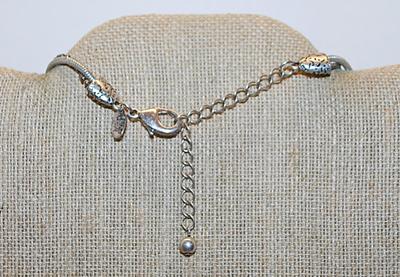 Marked "LAURA ASHLEY" 2 Chain Styles NECKLACE with Large Lobster Clasp 17" L