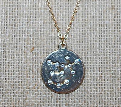 Collection of 2 ZODIAC SIGN "SAGITTARIUS" NECKLACES -1 with the Word and the other the Constellation-both in Gold Tone and...