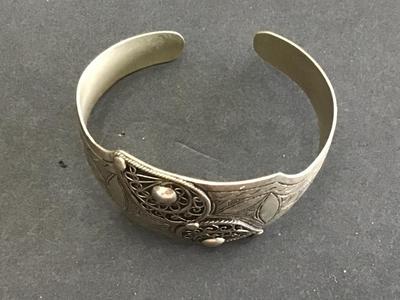 Ornate Silver Vintage Cuff