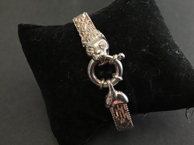 Milor Italy Silver Plated Vintage Dragon Bracelet