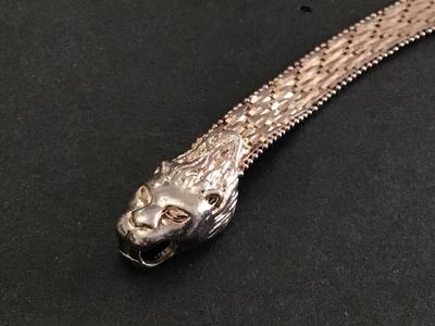 Milor Italy Silver Plated Vintage Dragon Bracelet