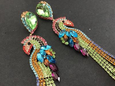 New Natasha Rhinestone Statement Earrings