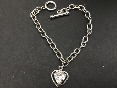 Rhinestone Heart TOOGLE Bracelet