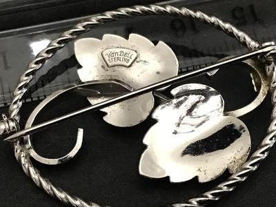 Van Dell Sterling Vintage Brooch