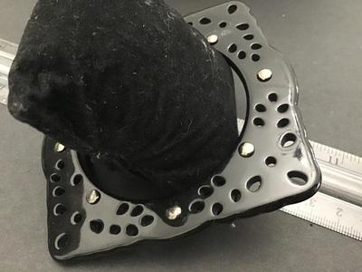 Unique Square Resin or Lucite Thin Bangle studded