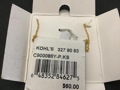 Gold over sterling. New on card