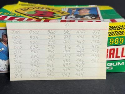 1989 Bowman Baseball Cards