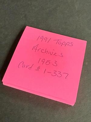 1991 Topps 1953 Archives MLB Cards