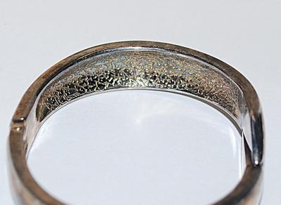 Vintage Spring-Snap CUFF BRACELET (2¼" Opening) with Pointed Ends