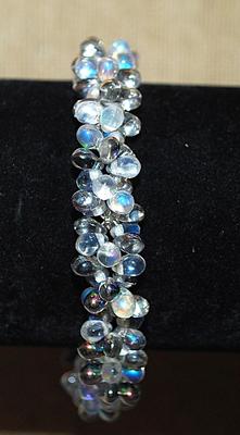 "WATER BEAD CLUSTERS" BRACELET (2¾" Opening) with a Toggle Clasp