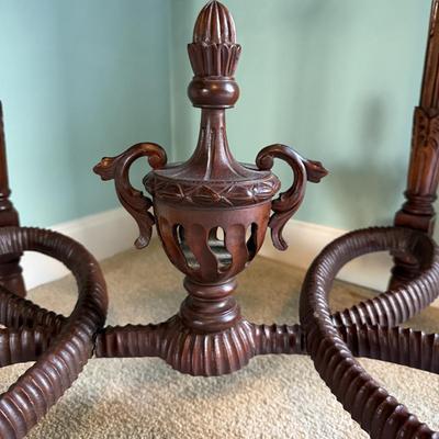 Ornate Table with Marble Top (LR-BM)