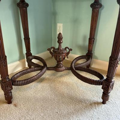 Ornate Table with Marble Top (LR-BM)