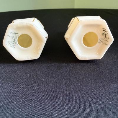 Belleek Gold and White Monogrammed Coffee Set (LR-BM)