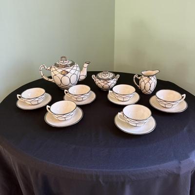 Lenox Silver Overlay Tea Set (LR-BM)