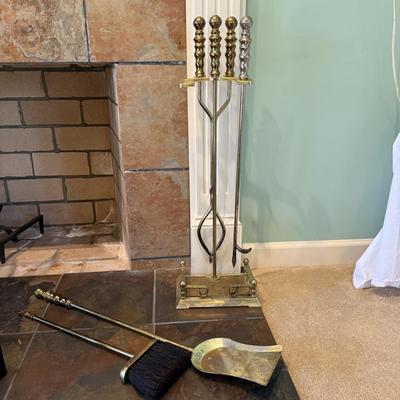 Set of Brass Fireplace Tools (LR-BM)