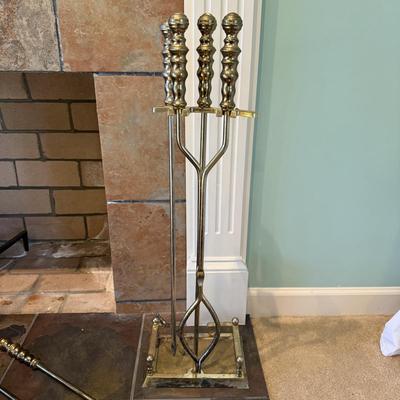 Set of Brass Fireplace Tools (LR-BM)