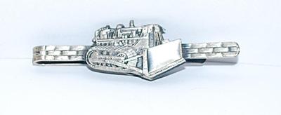Vintage Silver Colored "FRONT LOADER TRACTOR TIE CLASP (2¼" L)