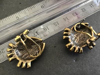 Heidi Daus. Gone Fishing Rhinestone Earrings