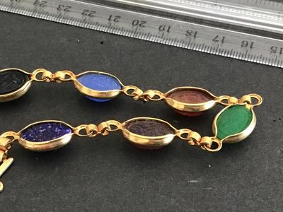 Scarab Bracelet with Stones