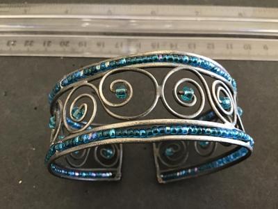 Vintage Glass Beaded Bracelet