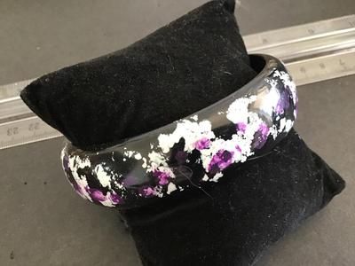 Black splash Bangle