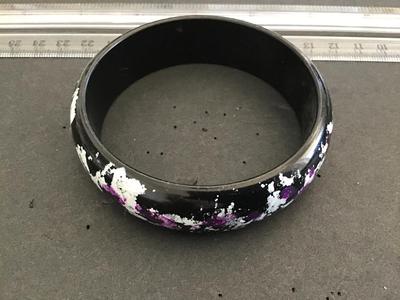 Black splash Bangle