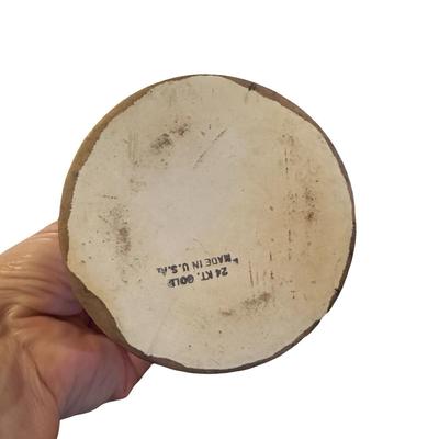 Pair Decorative Ewers / Vases Heavy Gold Lustre