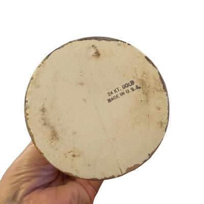 Pair Decorative Ewers / Vases Heavy Gold Lustre