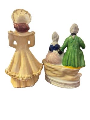 2 Vintage Porcelain Decorative Figurines