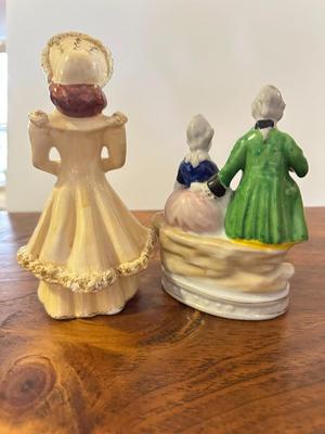 2 Vintage Porcelain Decorative Figurines