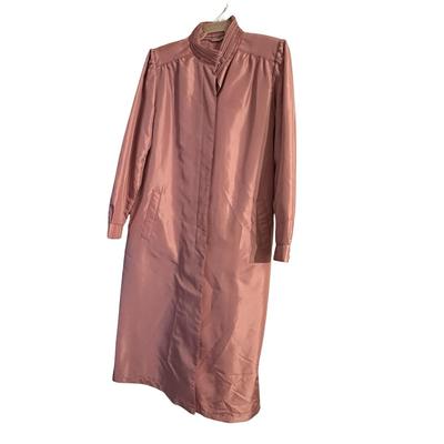 3 Vintage Women's Trench/Raincoats/Jackets Black, Navy and Pink