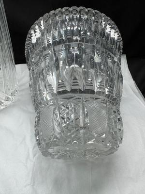 Sale Photo Thumbnail #144: very nice quality unmarked cut work glass. Too heavy to ship, vintage and in really good condition.