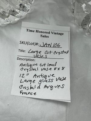 Sale Photo Thumbnail #145: very nice quality unmarked cut work glass. Too heavy to ship, vintage and in really good condition.