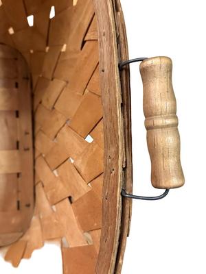 HUGE Laundry Basket with Wood Handles