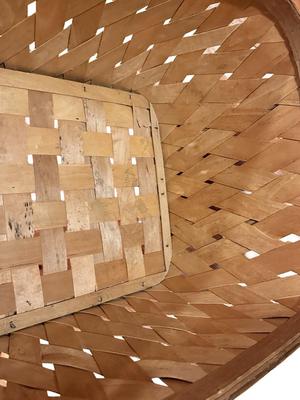 HUGE Laundry Basket with Wood Handles