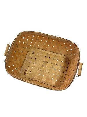 HUGE Laundry Basket with Wood Handles