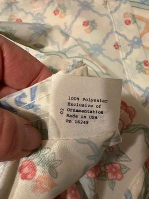 TWO Retro Floral Shower Curtains