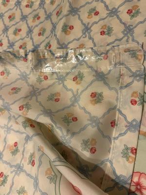 TWO Retro Floral Shower Curtains