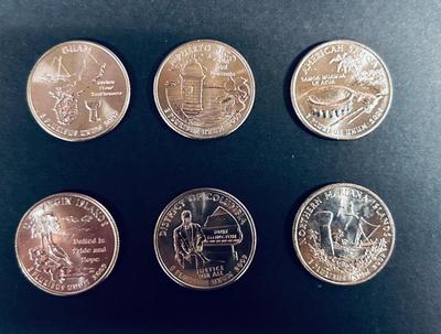 UNCIRCULATED 2009 STATE PARK COMMEMORATIVE QUARTERS FROM THE DENVER MINT