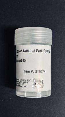 TEN 2015 UNCIRCULATED STATE PARK COMMEMORATIVE QUARTERS FROM DENVER AND PENNSYLVANIA MINTS