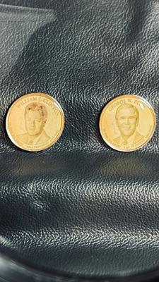 GOLDEN HUE COLORIZED “MODERN PRESIDENTS “ DOLLAR SET