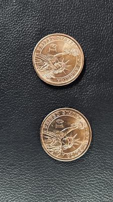 GOLDEN HUE COLORIZED “MODERN PRESIDENTS “ DOLLAR SET