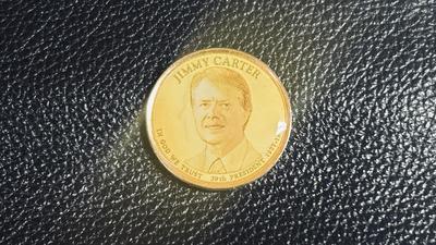 GOLDEN HUE COLORIZED “MODERN PRESIDENTS “ DOLLAR SET