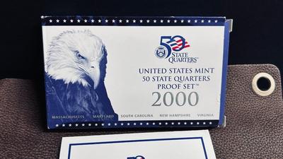 UNITED STATES MINT 50 STATE QUARTERS PROOF SET, YEAR 2000