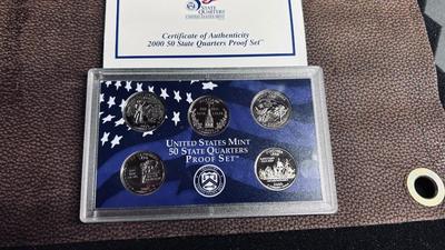 UNITED STATES MINT 50 STATE QUARTERS PROOF SET, YEAR 2000