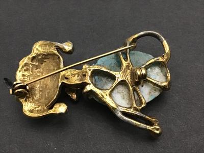 Vintage Peking Glass Poodle Mid Century