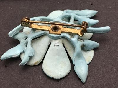 Vintage Brooch 2 Mark on Back Heavy